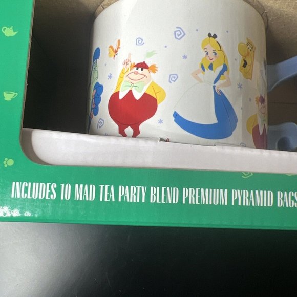 Disney Parks Alice Wonderland Tea Set For One Mug / Teapot / 10 Tea Bags NIB - Picture 5 of 7